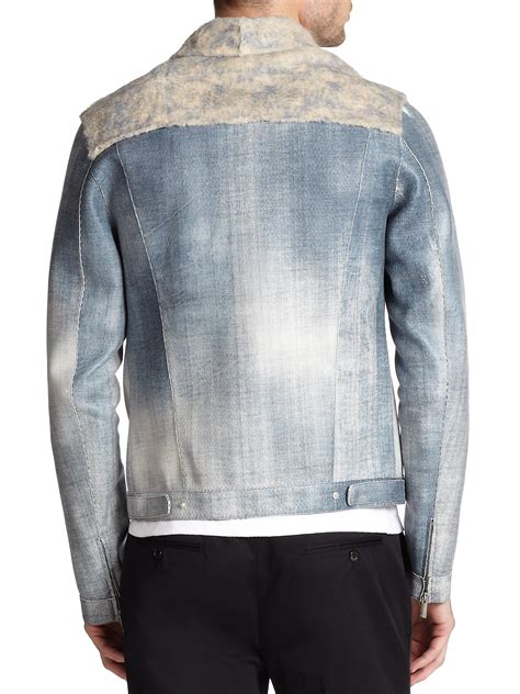 fendi jean jacket men|designer Fendi denim jacket.